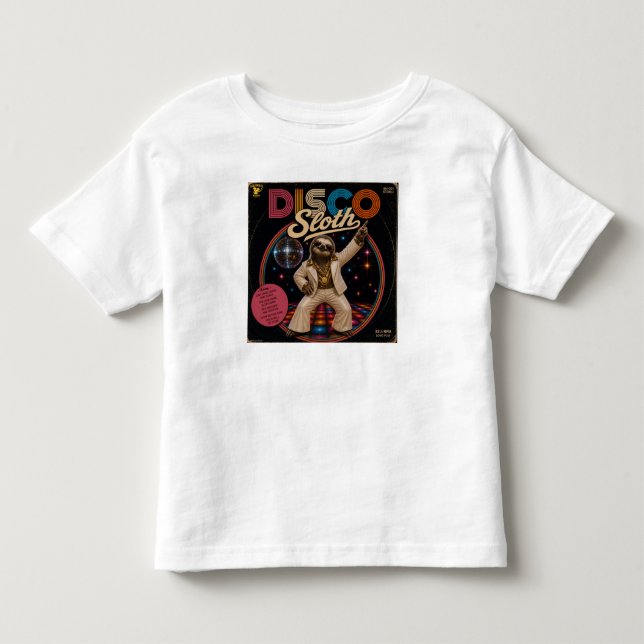Disco Faultier Kleinkind T-shirt (Vorderseite)