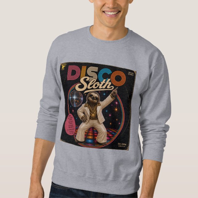Disco Faultier Sweatshirt (Vorderseite)