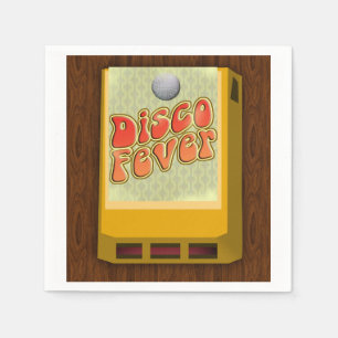 Disco Fever 8-Track-Themenparty-Design Serviette