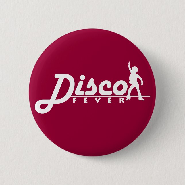 Disco-Fieber-Knopf Button (Vorderseite)