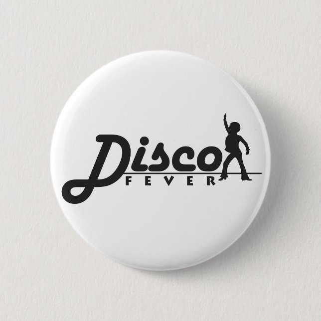 Disco-Fieberknopf Button (Vorderseite)