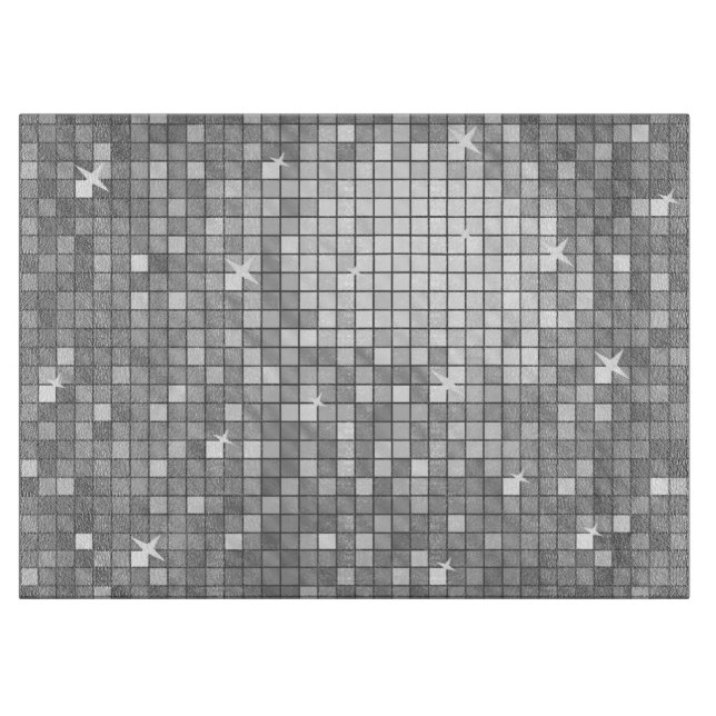 Disco Fliesen "Silver" Schneidebrett (Vorderseite)