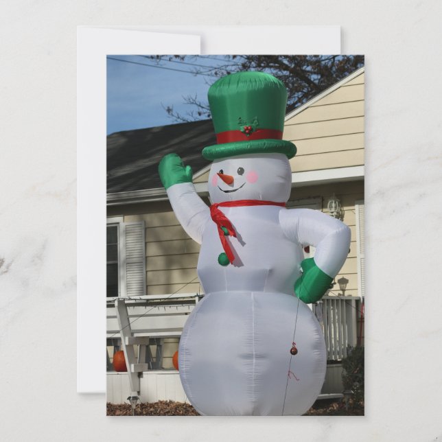 Disco Frosty Feiertagskarte (Vorderseite)