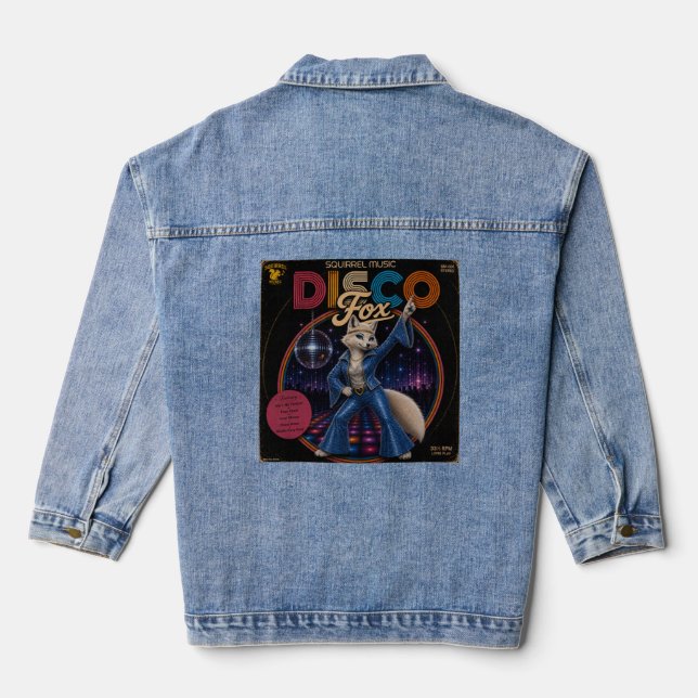 Disco-Füchsin Jeansjacke (Rückseite)