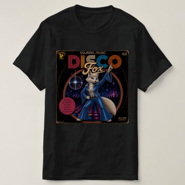 Disco-Füchsin T-Shirt (Design vorne)