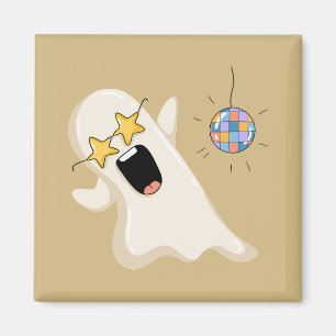 Disco-Geist mit Sternbrille Magnet