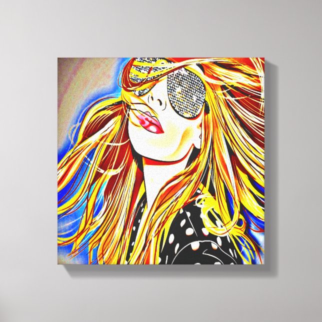 Disco Girl Leinwanddruck (Vorderseite)
