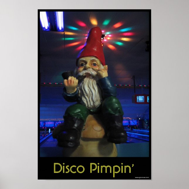 Disco Gnome Poster (Vorne)