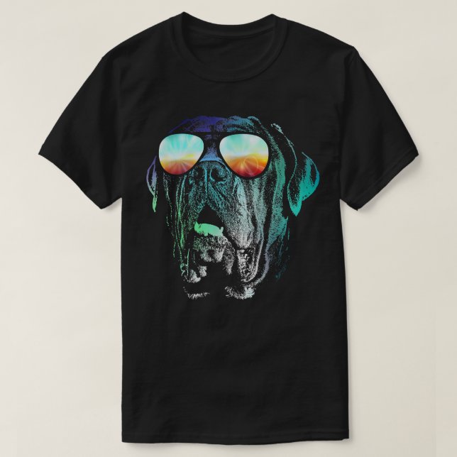 Disco Groovy Cane Corso  Dog Gift  T-Shirt (Design vorne)