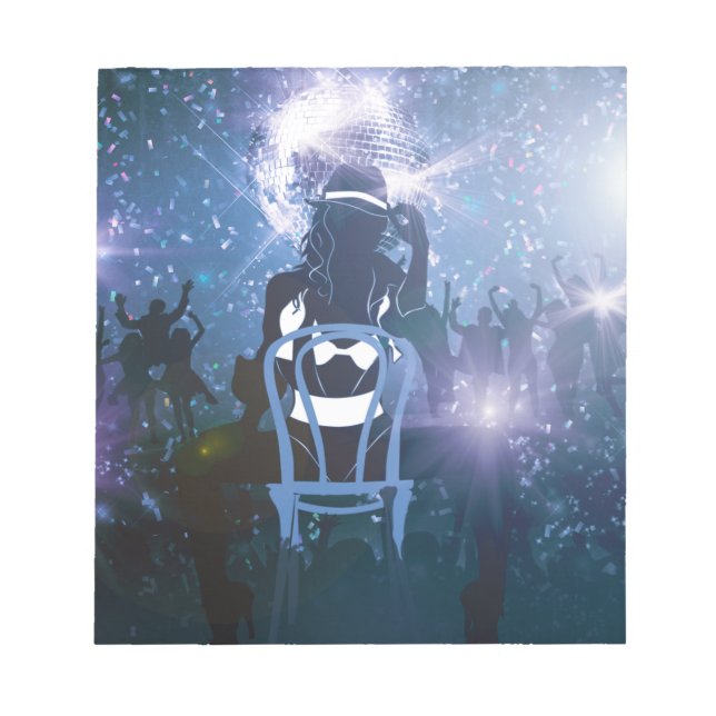 Disco Heartbeat Notizblock (Vorderseite)