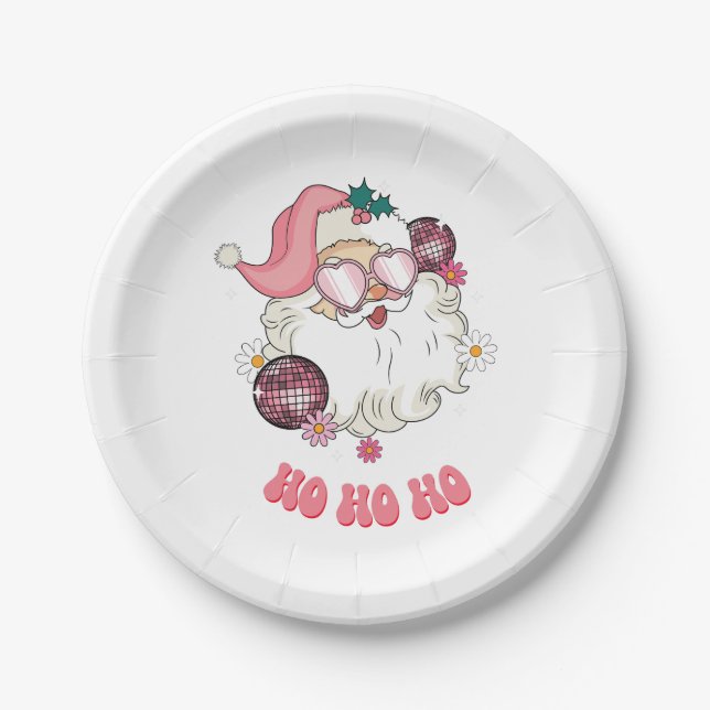 Disco | Ho Ho Ho | Pappteller (Vorderseite)