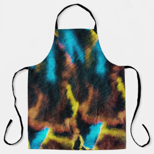 Disco Ikat Muster. Farbige Kunstgeschichte.  Schürze