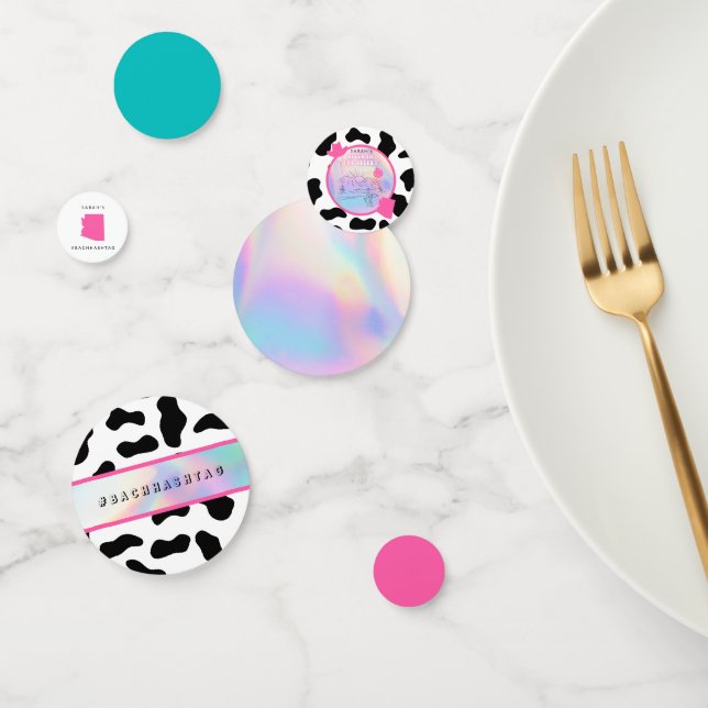 "Disco in der Wüste" Bach Party Table Confetti Konfetti (Gruppe)