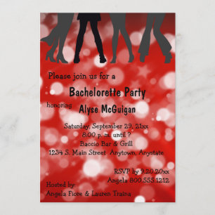 Disco Inferno Junggeselinnen-Abschied Einladung