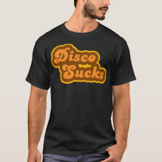 Disco ist scheiße Retro 70er Logo T-Shirt