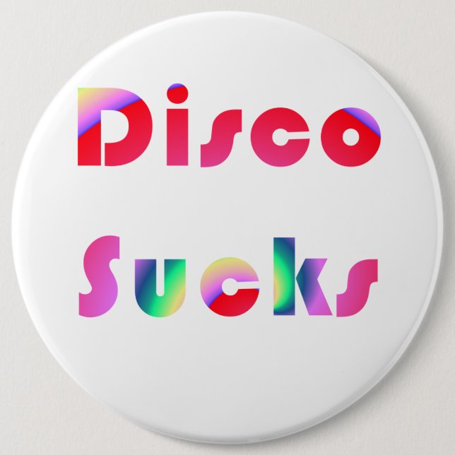 Disco ist zum Kotzen Button (Vorderseite)