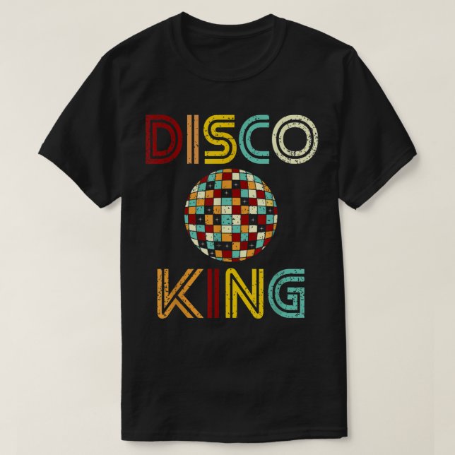 Disco King Mens Beängstigender Dance 70er 80er T-Shirt (Design vorne)