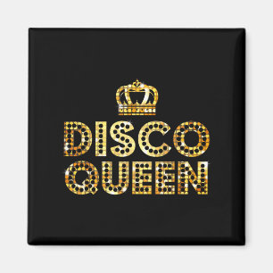 Disco-Königin, Retro-70er Disco-Geschenk für Paare Magnet