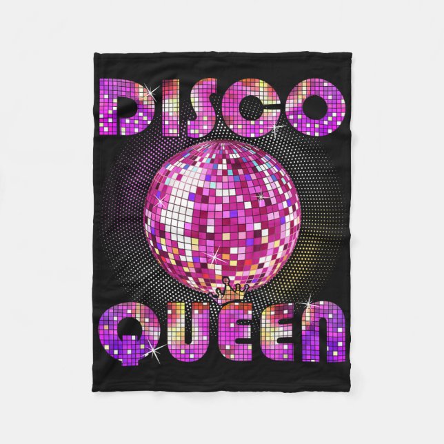 Disco Königin über die Burg Funk Fleecedecke (Vorderseite)