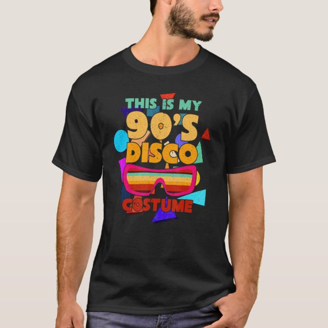 Disco-Kostüm der 90er Jahre Themenabend 90er Jahre T-Shirt (Vorderseite)