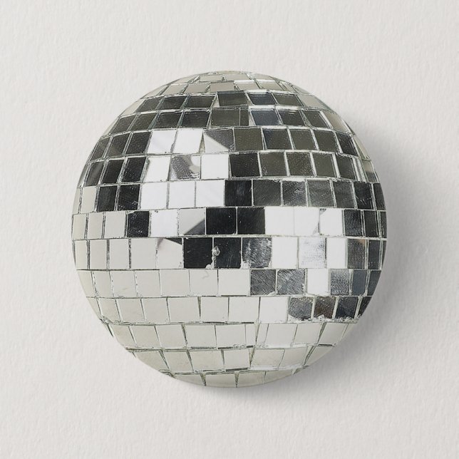 Disco-Kugel Foto Button (Vorderseite)