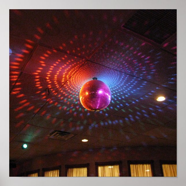 Disco-Kugel Poster (Vorne)