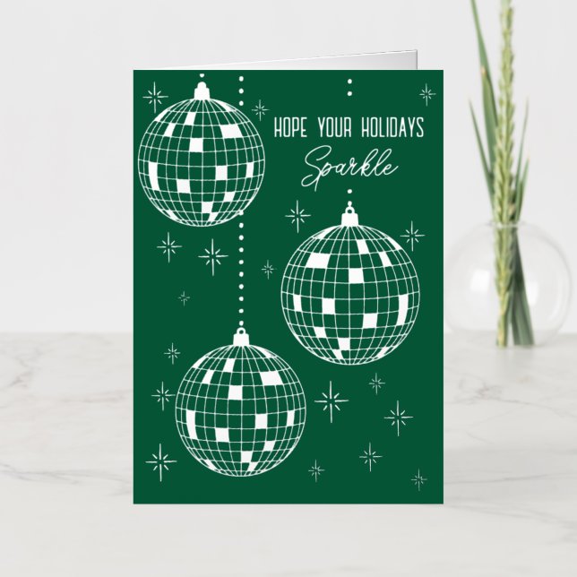 Disco-Kugeln Ornamente Süß Modern (Vorderseite)