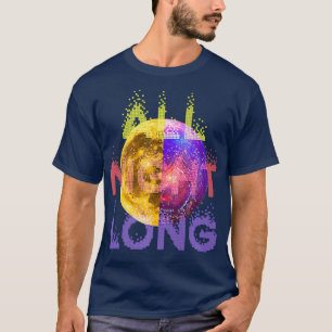 Disco Lange Nacht Vintages Retro T-Shirt