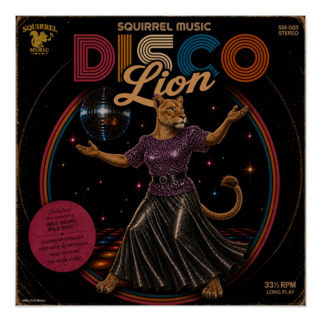Disco-Löwin Poster (Vorderseite)
