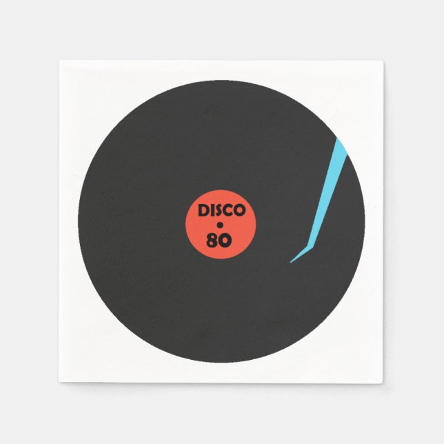 Disco Music Party Napkins Serviette (Vorderseite)