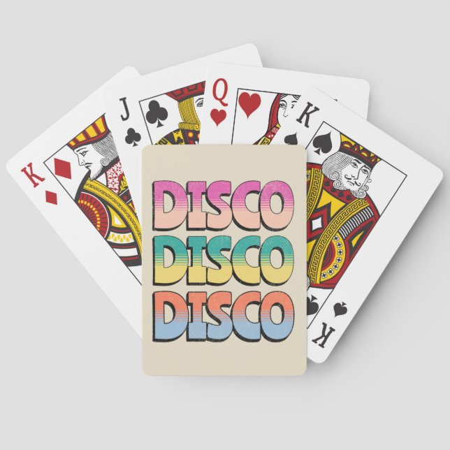 Disco-Musik Spielkarten (Rückseite)
