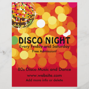 Disco-Nacht 2 Musik Flyer