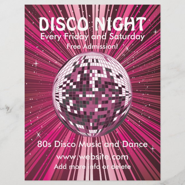 Disco Night Music Flyer (Vorne)