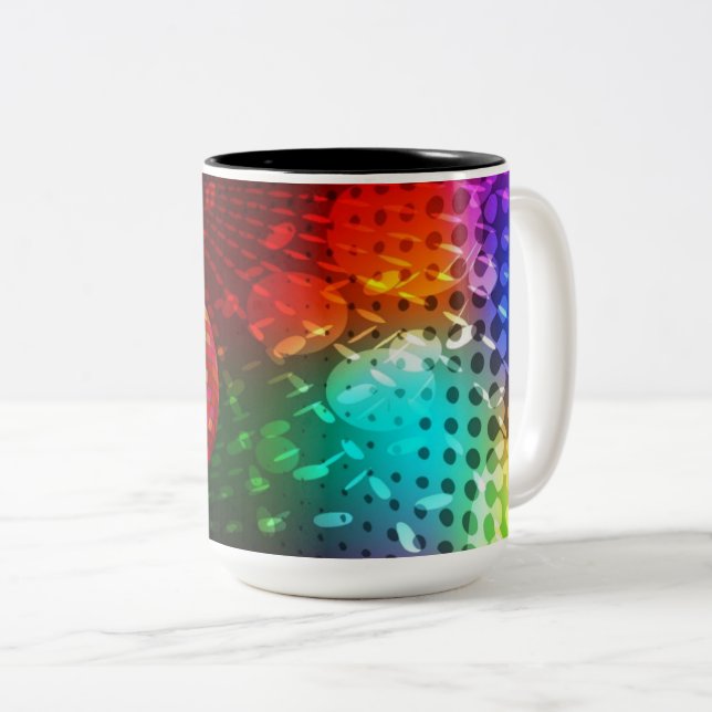 Disco Night Retro 70's Disco Ball Tasse (VorderseiteRechts)