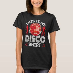 Disco-Outfit Damen Männer, 80er & 70er Kostüme Die T-Shirt