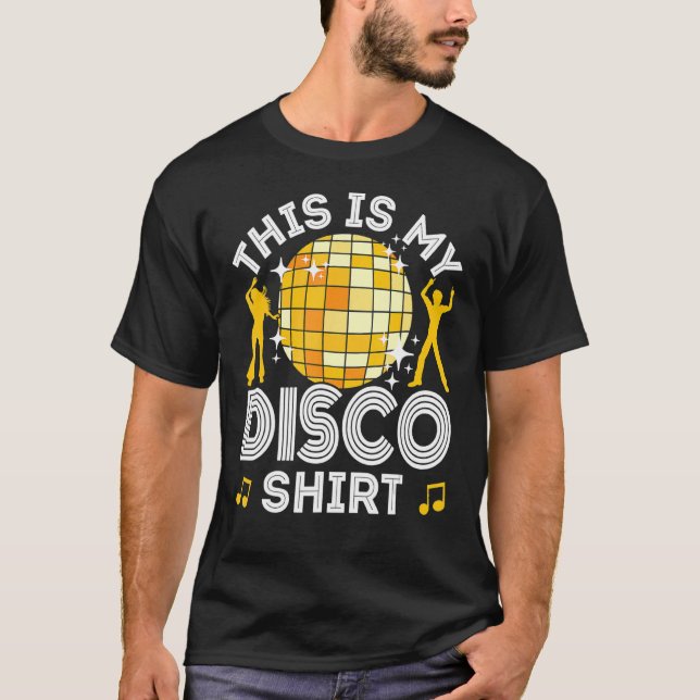 Disco Outfit Women Men, 70er & 80er Kostüme, das i T-Shirt (Vorderseite)