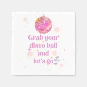 Disco-Party-Cocktailservietten Serviette