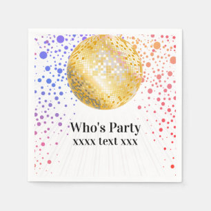Disco Party Dance Party 70er Diskothek Serviette
