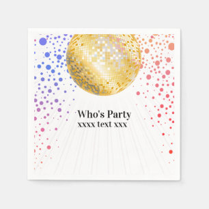 Disco Party Dance Party 70er Diskothek Serviette