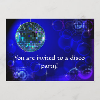 Disco-Party Einladung