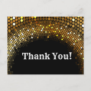 Disco Party, Glitzer, Tanz, Party Dankeschön Karte