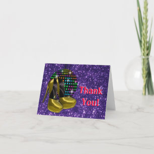 Disco Party Mirror Ball Vielen Dank Karten