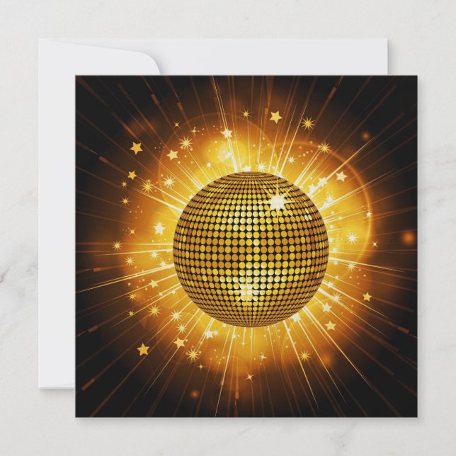 Disco-Party - SRF Einladung (Vorderseite)