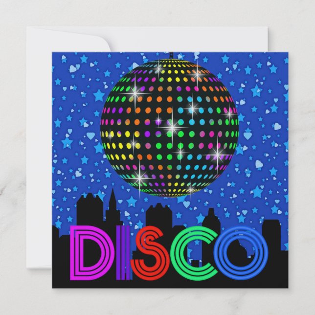 DISCO Party - SRF Einladung (Vorderseite)