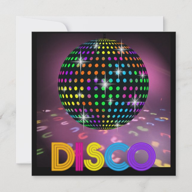 DISCO-Party - SRF Einladung (Vorderseite)