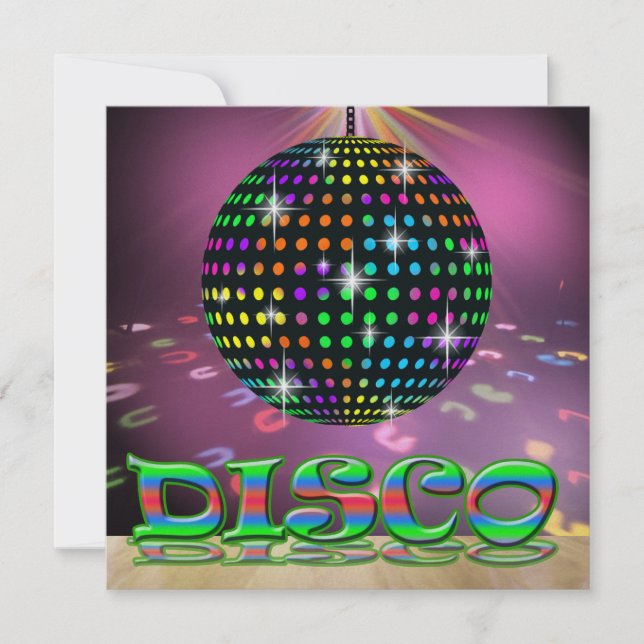 DISCO-Party - SRF Einladung (Vorderseite)