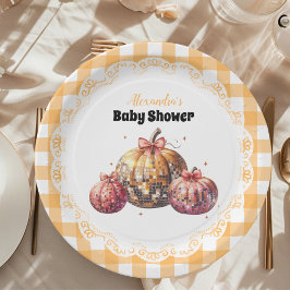 Disco Pumpkin Patch Baby Dusche Pappteller