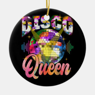 Disco Queen 70er Themed Dancing 70 Ball Cost Keramik Ornament