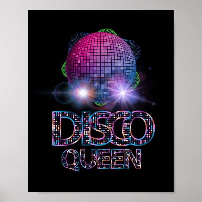 Disco Queen - Disco der 70er Jahre Themenwelt der  Poster (Vorne)