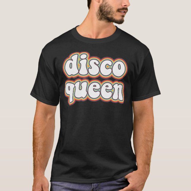 Disco Queen Roller Disco Outfit 70s Costume For Wo T-Shirt (Vorderseite)